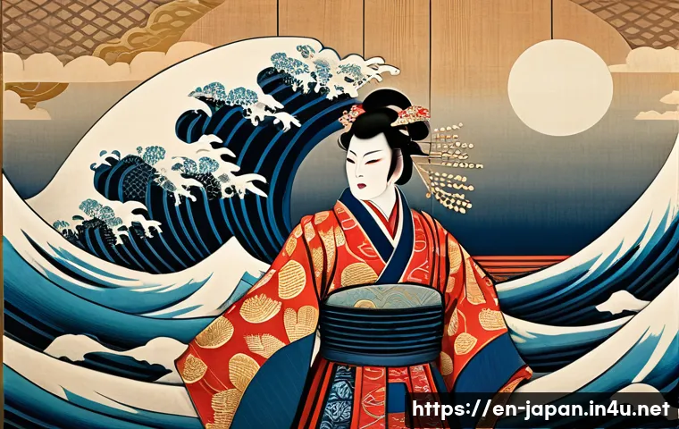 일본 전통 목판화 우키요에 관련 이미지 1