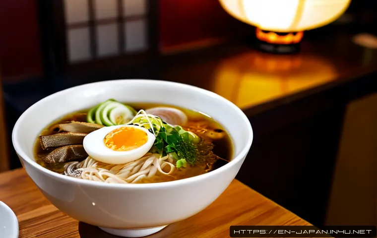 Home 17 일본 라멘 맛집 순위 - Photorealistic editorial food scene inside a cozy Tokyo ramen shop, a steaming bowl of rich tonkotsu...